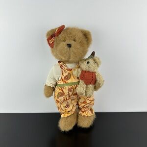 Boyds Bears Rare Amber Autumnworth & Lil Punkin Baby Bear Teddy 10” Boyd’s Plush
